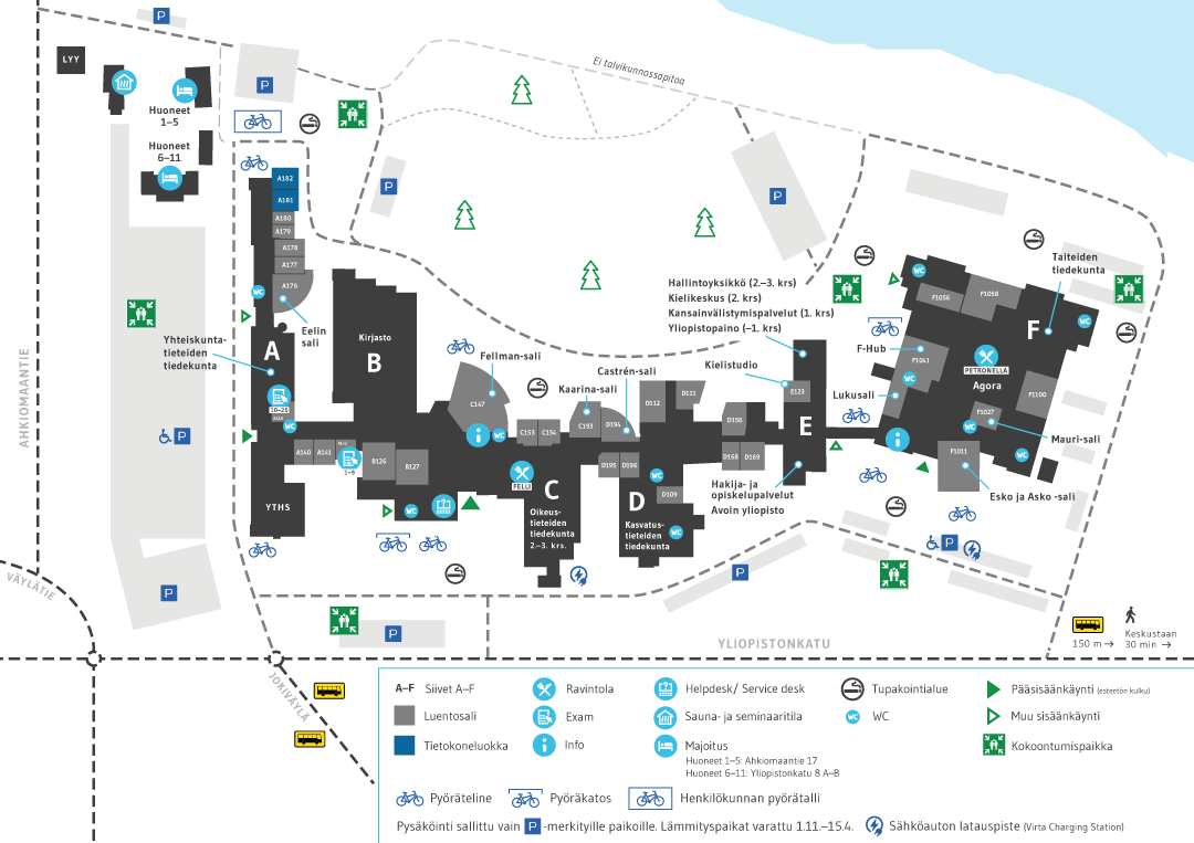 Lapin yliopisto pohjapiirros opastekuva.gif