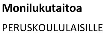Monilukutaitoa peruskoululaisille