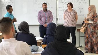 Tuija and teachers Deir Kifa.jpeg
